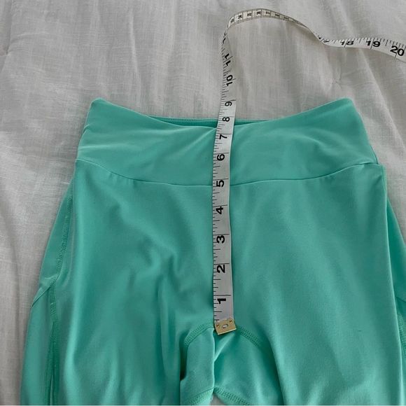 Gymshark Mint Green Mesh Logo Leggings - Picture 8 of 12